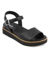 Mia Nari Ankle Strap Platform Sandal In Black