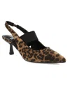 Mia Nicolette Slingback Pump In Animal Print