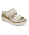 Mia Odal Platform Wedge Sandal In Seashell