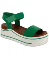 Mia Women's Odelia Platform Ankle Strap Sandals Women's Shoes In Grass Brus