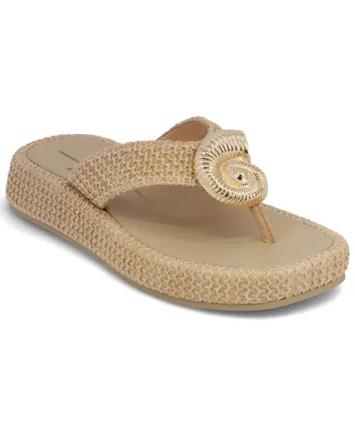 Mia Women's Pamelia Thong Round Toe Sandals In Neutral