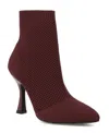 Mia Pamilla Knit Bootie In Burgundy