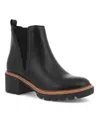 Mia Women's Paula Chelsea Stacked Heel Booties In Black