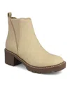 Mia Women's Paula Chelsea Stacked Heel Booties In Neutral