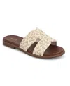 Mia Poet Slide Sandal In Natural,ivory