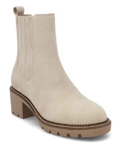 Mia Women's Pryor Round Toe Lug Sole Chelsea Booties In Neutral