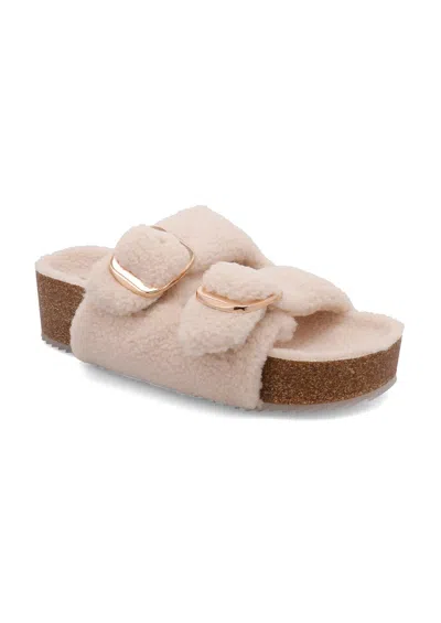 Mia Women's Qianna Platform Slide Sandals In Natural In Neutral