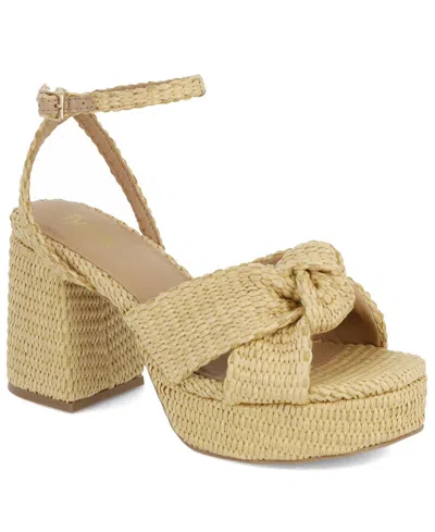 Mia Women's Reese Woven Knot Round Toe Dress Sandals In Neutral
