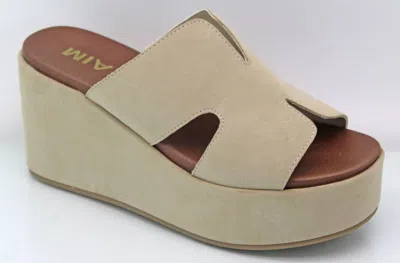 Mia Women's Reta Wedge Sandal In Natural In Multi