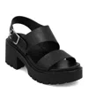 Mia Sheska Slingback Platform Sandal In Black