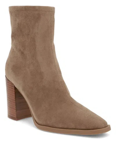 Mia Women's Sidonie Block Heel Booties In Animal Print