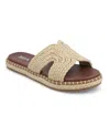 Mia Sirah Platform Slide Sandal In Natural