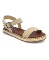 Mia Stephany Ankle Strap Sandal In Sand