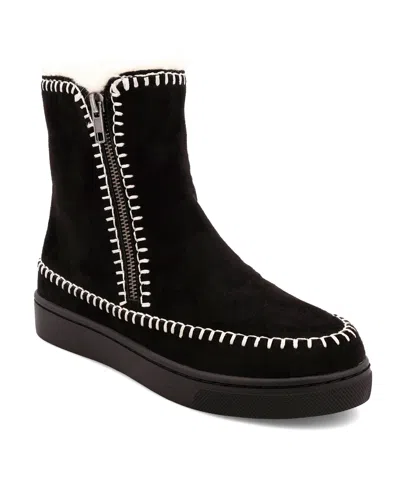 Mia Women's Stormie Cold Weather Platform Booties In Black