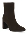 Mia Women's Thiva Block Heel Pointed Toe Dress Booties In Brown