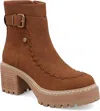 Mia Toula Platform Bootie In Green
