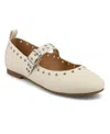 Mia Women's Ulani Grommeted Round Toe Sandals In Bone