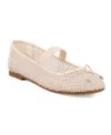 Mia Unica Mary Jane Flat In Bone