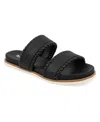 Mia Vada Two-strap Sandal In Black