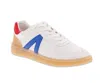 Mia Vesta White Multi Color Block Lace-up Sneakers In Multi