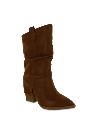 Mia Women's West Boot In Cognac Bruss In Brown