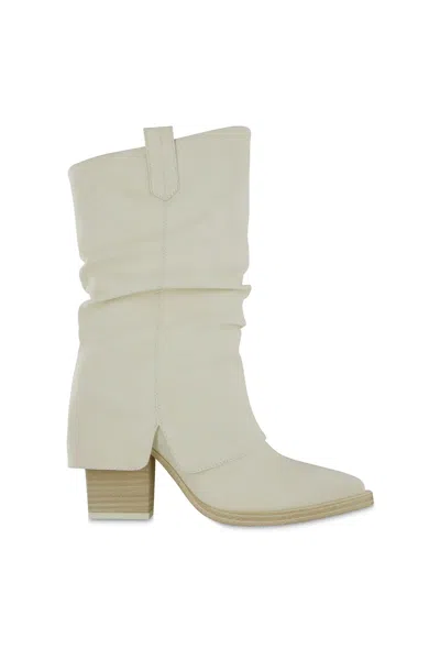 Mia Women's West Boots In Bone In Beige