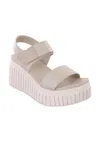 Mia Women's Yuri Wedge Sandals In Ecru