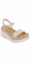 Mia Women's Zalia Strap Sandals In Blush In Gold