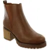 Shop Mia Womens Block Heel Man Made Ankle Boots In Multi