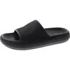 Mia Womens Slip One Man Made Flip-flops In Black