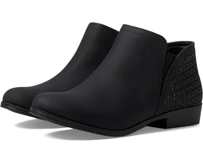 Mia Kids' Youth  Gilli Boots Black Side Zip Round Toe Perforated Bootie Hawk1956