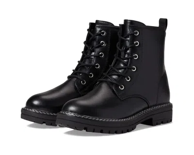 Mia Kids' Youth  Taunya Lgk201- Boots Black Side Zipper Ankle Combat Htat207