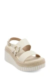 Mia Yuna Espadrille Platform Wedge In Bone
