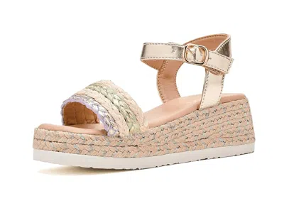 Mia Zhara (little Kid/big Kid) Girls Shoes Soft Gold : 13 Little Kid M, Textile