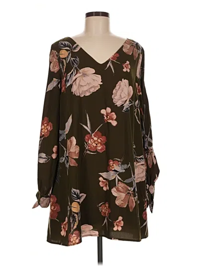 Pre-owned Miami 3/4 Sleeve Blouse In Brown