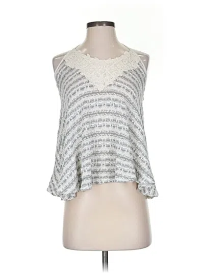 Pre-owned Miami Cardigan Sweater In Silver