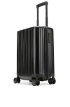 Miami Carry On Ocean Polycarbonate Carry On Spinner Suitcase In Black