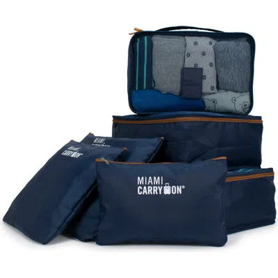 Miami Carry On Travelers 6 Piece Organizational Packing Cubes In Multi