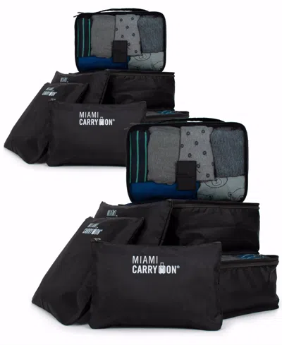 Miami Carryon Collins 12 Piece Packing Cubes Luggage Organizer In Multi