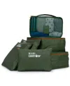 Miami Carryon Collins 6-pc. Packing Cube Set In Olive Green,tan