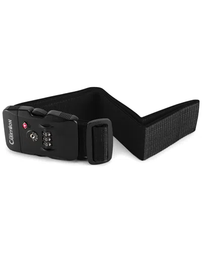 Miami Carryon Locked Strap Lockable Tsa Combination Strap In Black