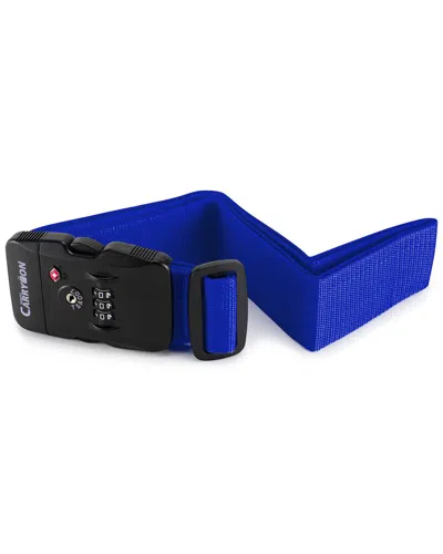 Miami Carryon Locked Strap Lockable Tsa Combination Strap In Blue