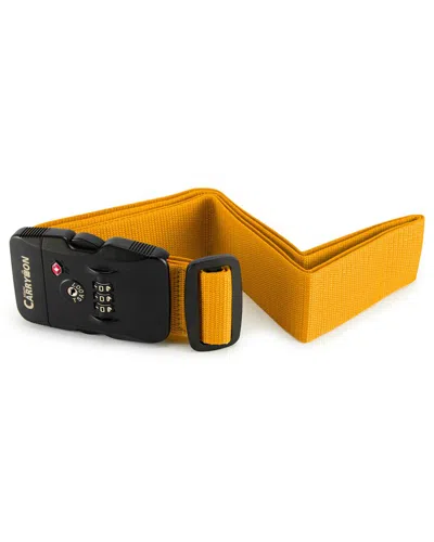 Miami Carryon Locked Strap Lockable Tsa Combination Strap In Yellow