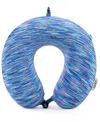 Miami Carryon Memory Foam Travel Neck Pillow In Teal,white