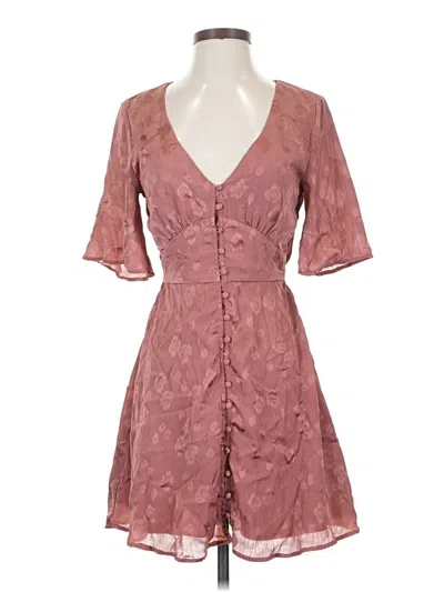 Pre-owned Miami Casual Dress In Burgundy
