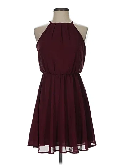 Pre-owned Miami Casual Dress In Burgundy