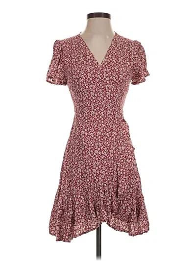 Pre-owned Miami Casual Dress In Burgundy