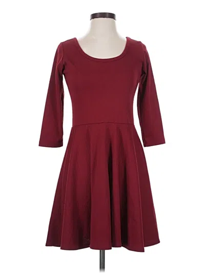Pre-owned Miami Casual Dress In Burgundy