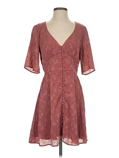 Pre-owned Miami Casual Dress In Burgundy