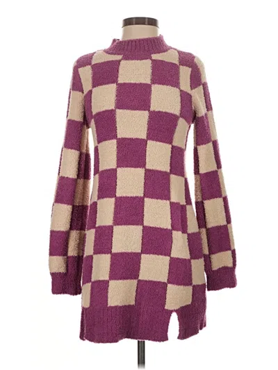 Pre-owned Miami Casual Dress In Burgundy